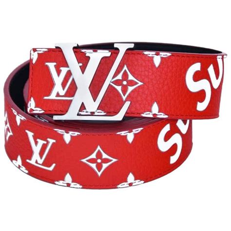 red lv supreme belt|supreme lv belt retail price.